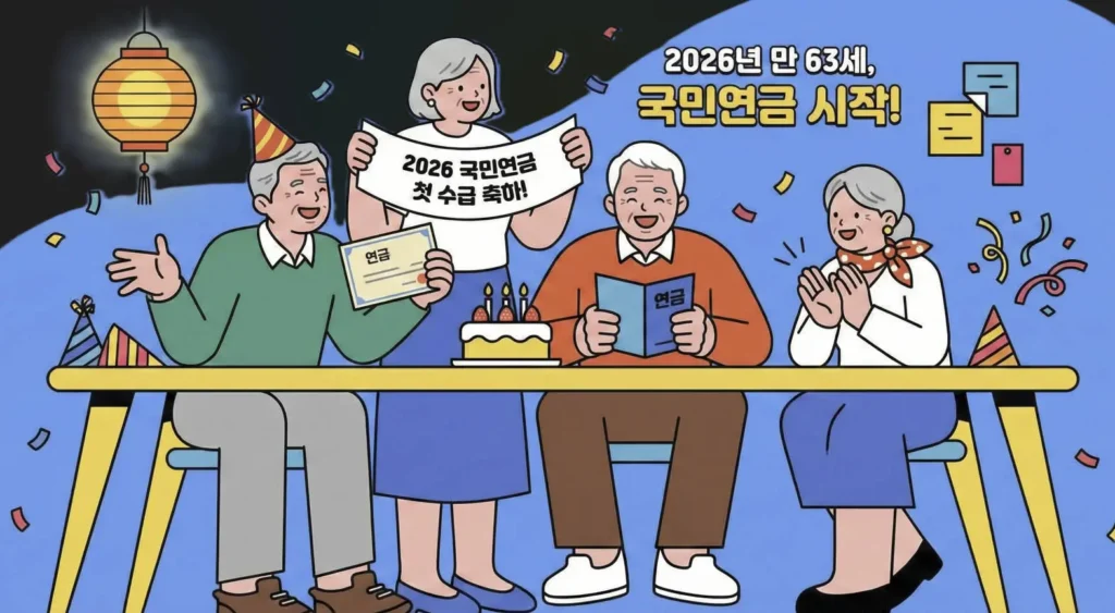 1963년생 국민연금 첫 수급에 즐거워 하는 모습